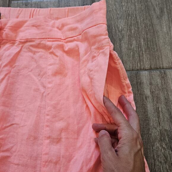 Universal Thread Button Front Linen Blend Midi Skirt Women’s XXL Pink A-Line - Picture 6 of 11